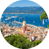 Saint-Tropez for its glamorous charm