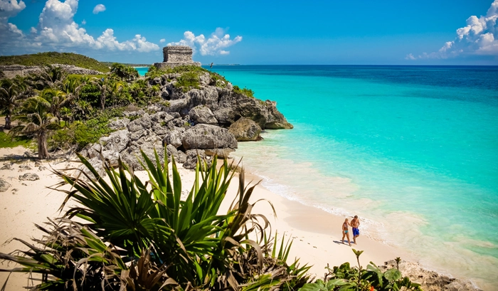 Tulum beach in Mexico